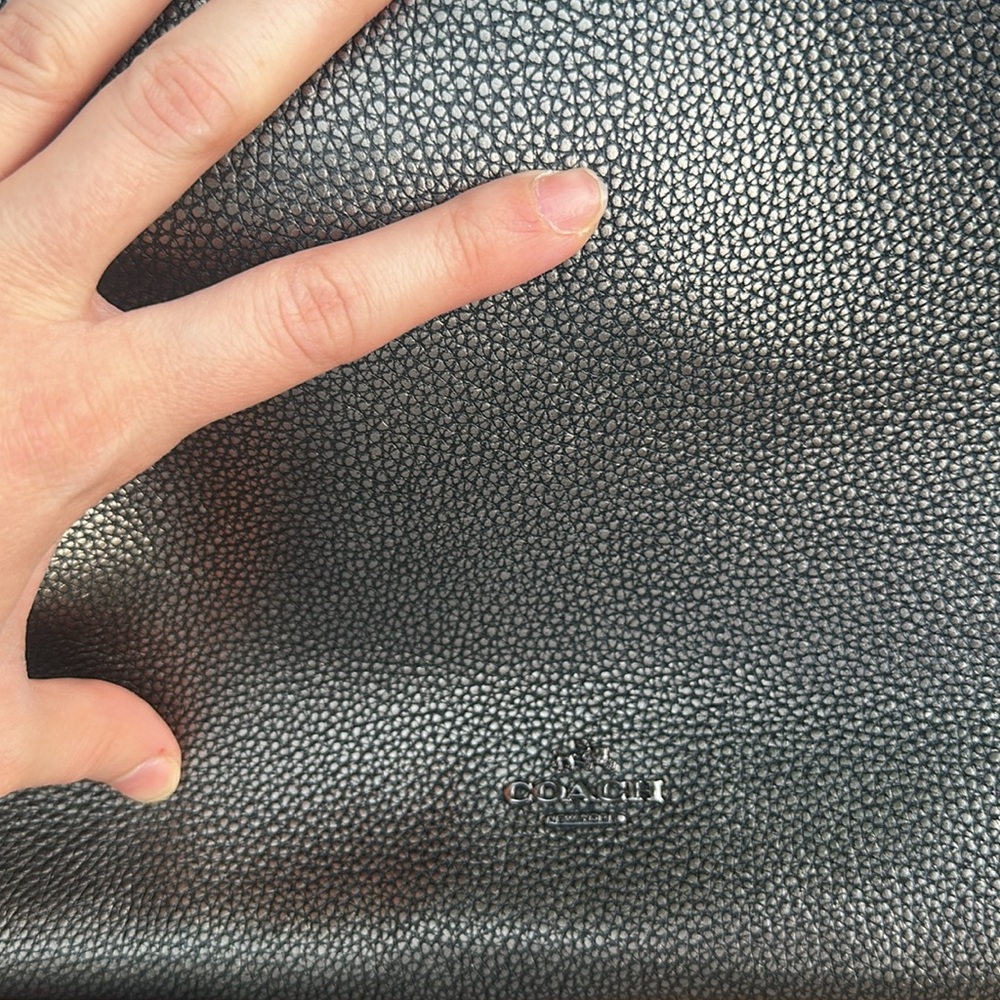 Coach gun metal Leather market Tote Bag - Picture 9 of 16